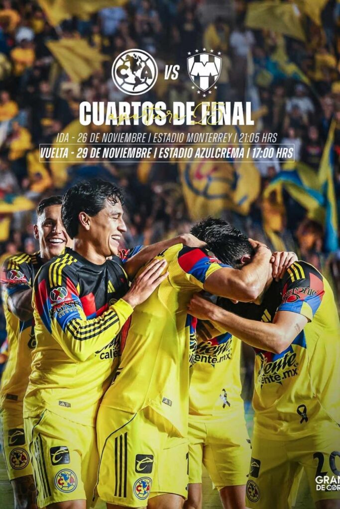 donde ver en vivo el america vs monterrey de cuartos de final