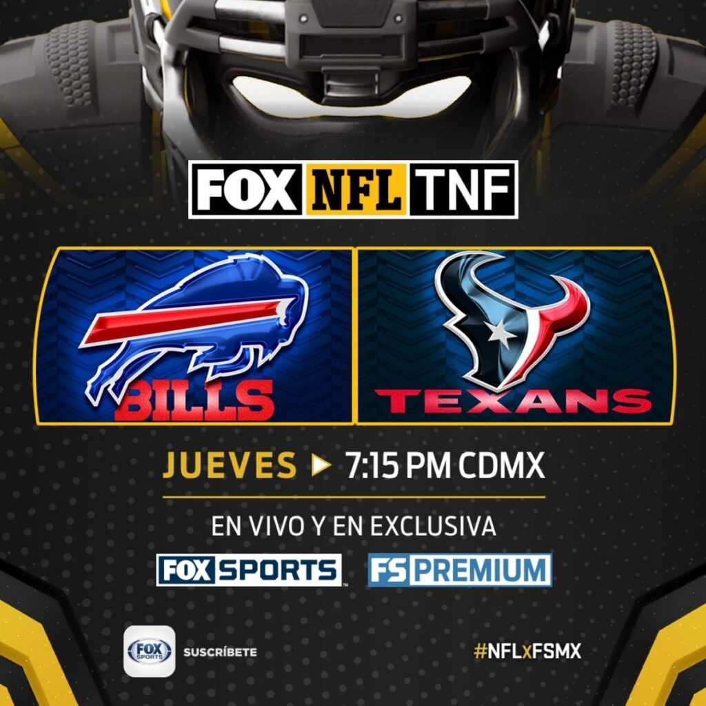 donde ver en vivo el texans vs bills