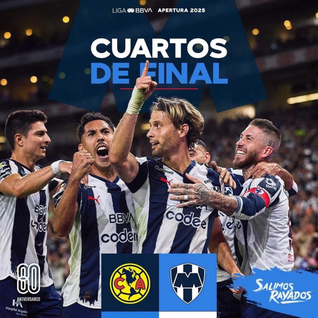 en donde se jugaran los cuartos de final del america vs rayados