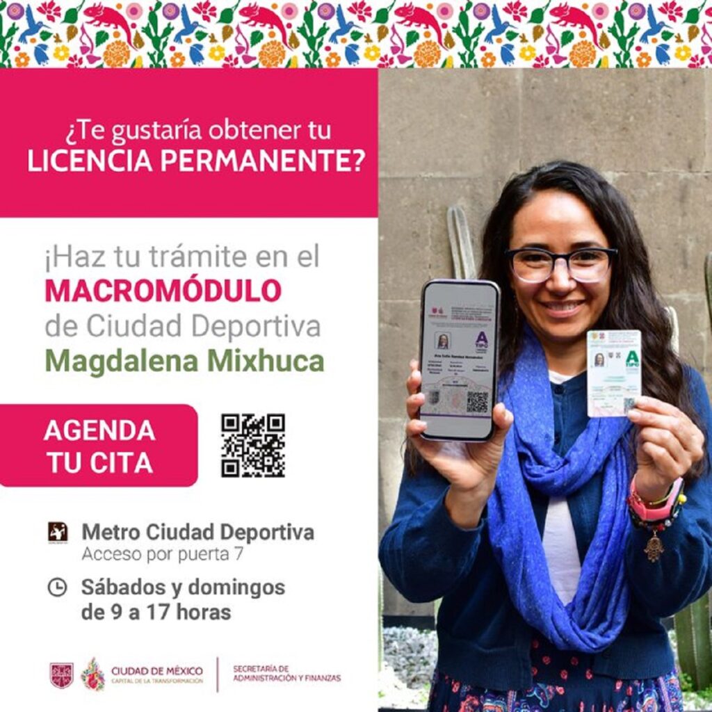 tramitar la licencia permanente en CDMX