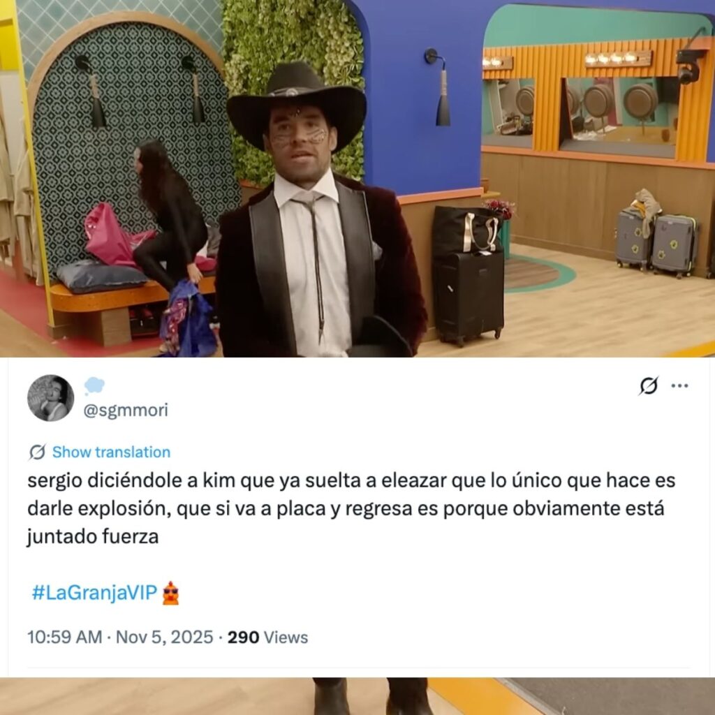 sergio quiere que dejen de hablar de eleazar gomez en la granja