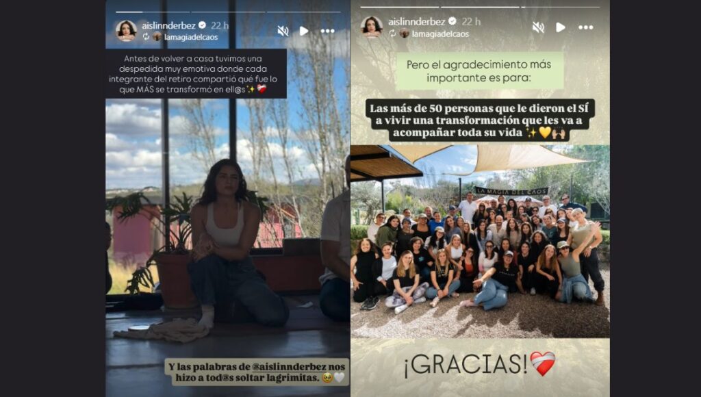 Aislinn Derbez reaparece tras la muerte de su madre Gabriela