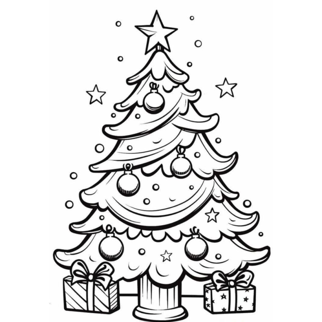 Dibujos bonitos de navidad para imprimir y colorear en 2025