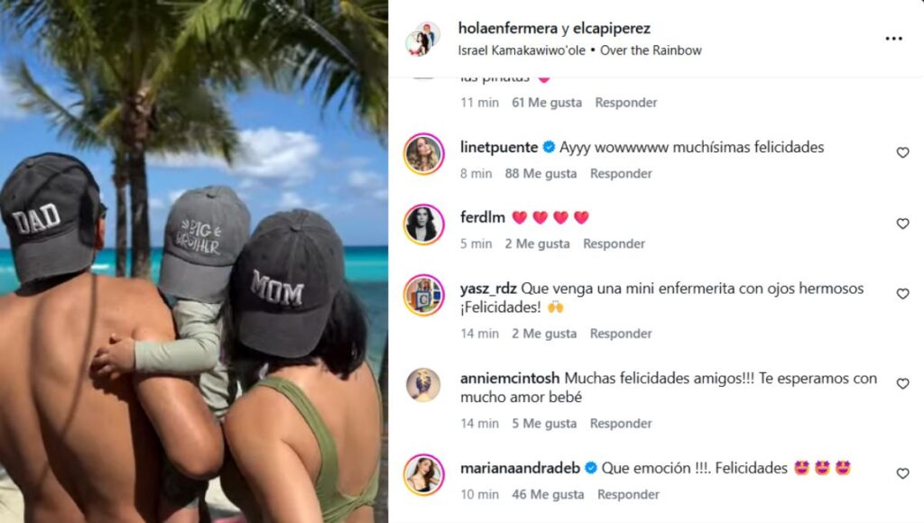 Capi Pérez y Hola Enfermera serán papás por segunda vez