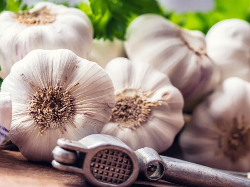 ajo en el calcetín izquierdo