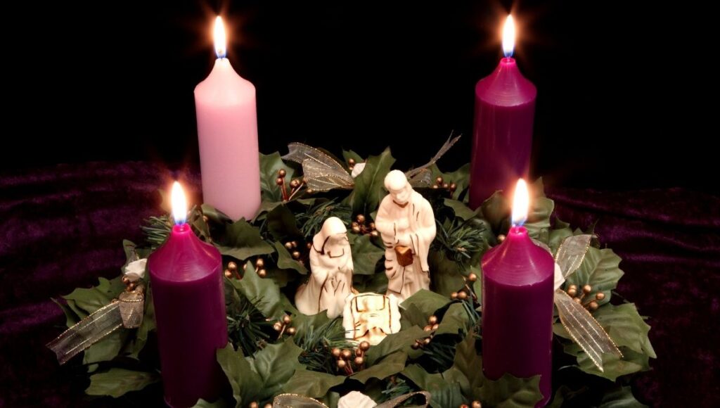 significado de los Colores de las velas en la corona de adviento