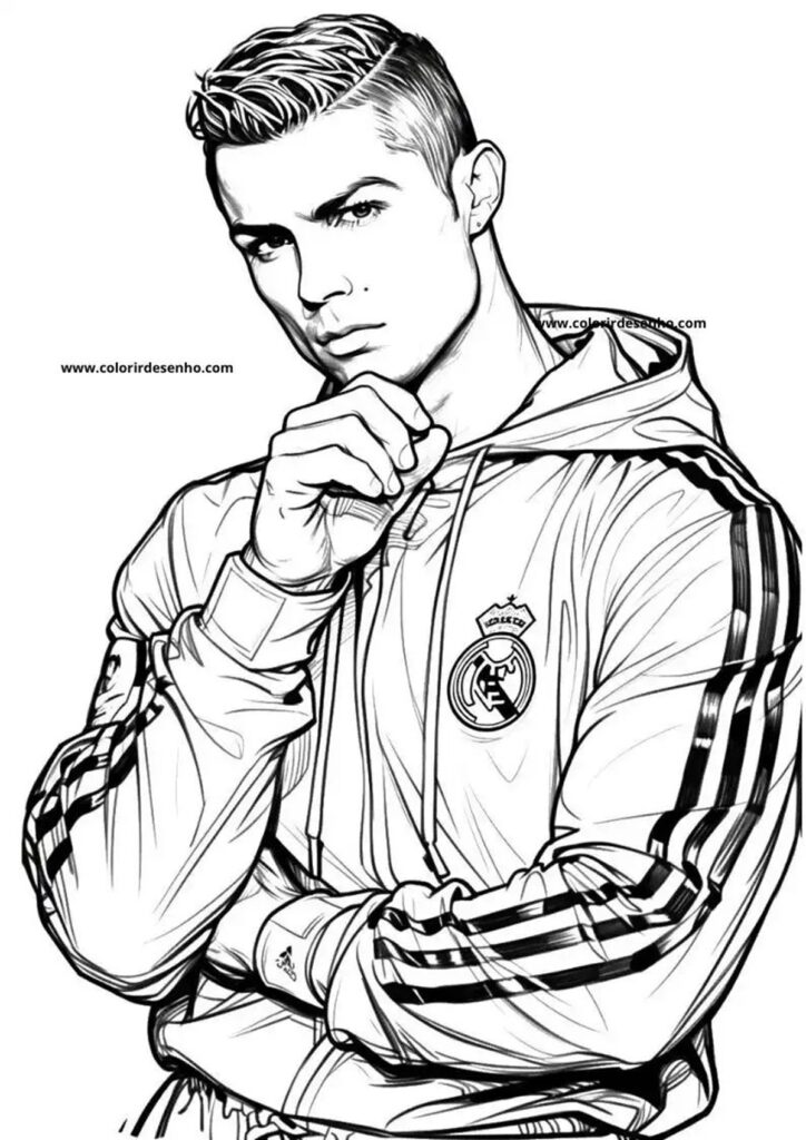 Dibujos de Cristiano Ronaldo para y colorear