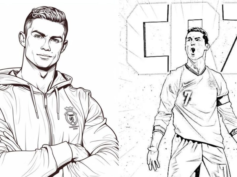 Dibujos de Cristiano Ronaldo fáciles