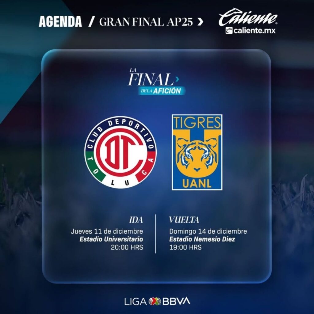 donde ver en vivo la final de tigres vs toluca