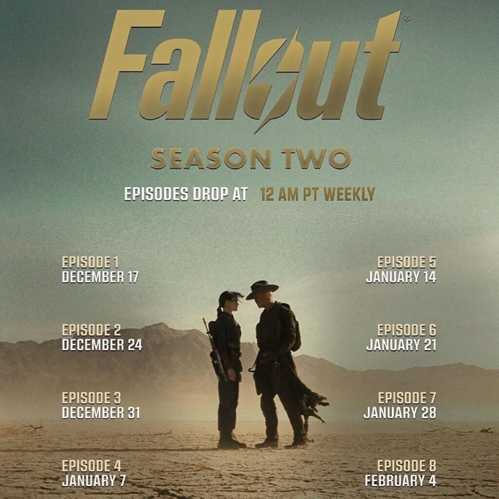 estreno de los episodios de fallout 2