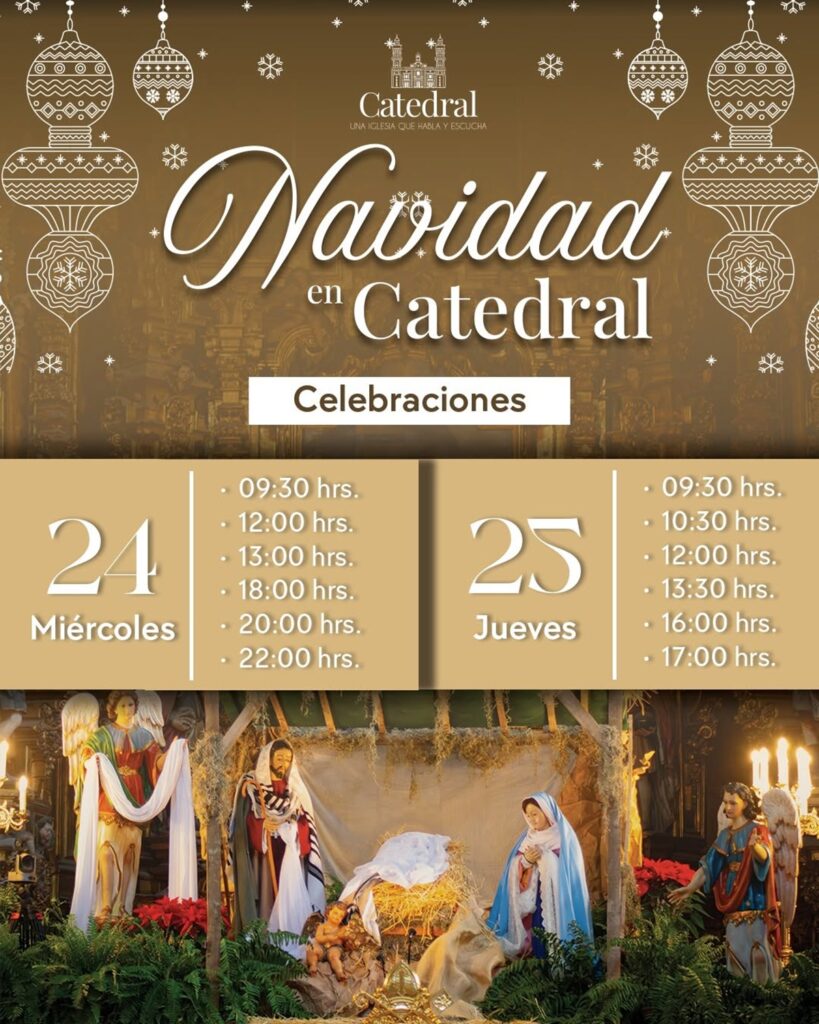 Misa de Navidad 2025 en la Catedral CDMX horarios y dónde ver el 24 y 25 de diciembre