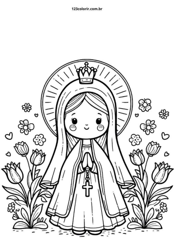 plantillas de la Virgen de Guadalupe para imprimir y colorear