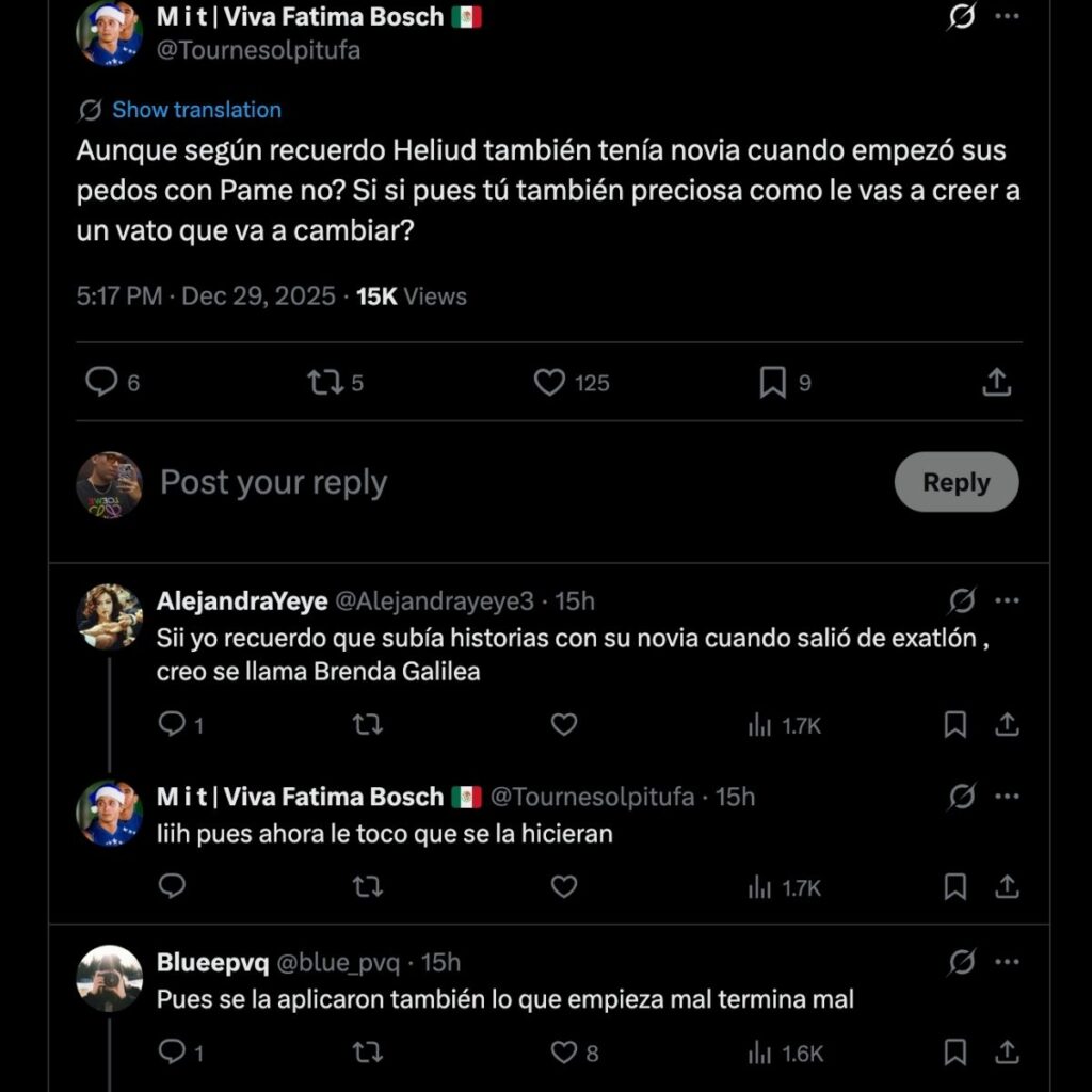 quien es la ex de heliud pulido