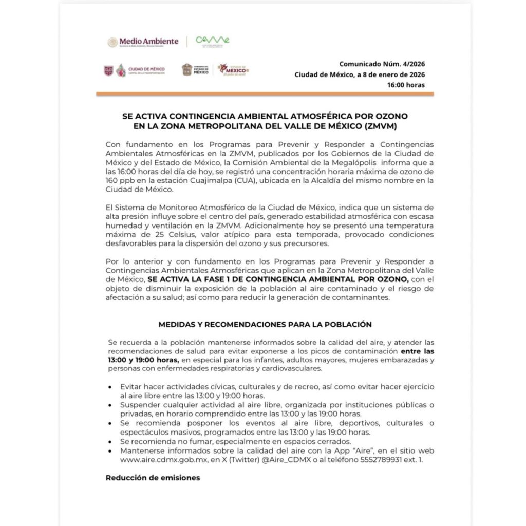 Qué automóviles no circulan el día de hoy 9 de enero en CDMX y EDOMEX