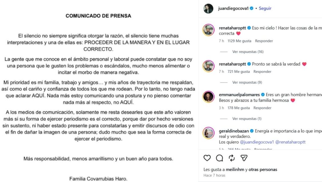 Juan Diego Covarrubias responde a acusaciones de agresión de Edna Monroy