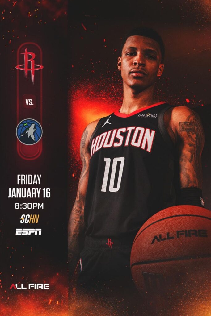 donde ver en vivo el rockets vs timberwolves hoy 16 de enero