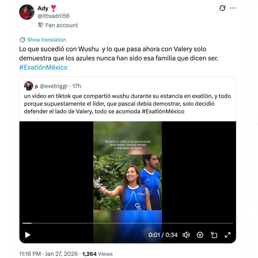 fans de exatlon comparan el caso de wushu con valery carranza
