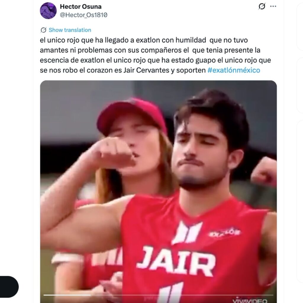 fans lamentan la salida de jair de exatlon mexico
