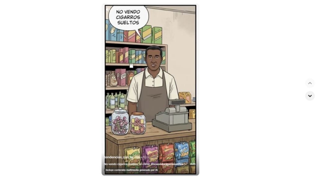 origen del audio "Véndeme un cigarro suelto"