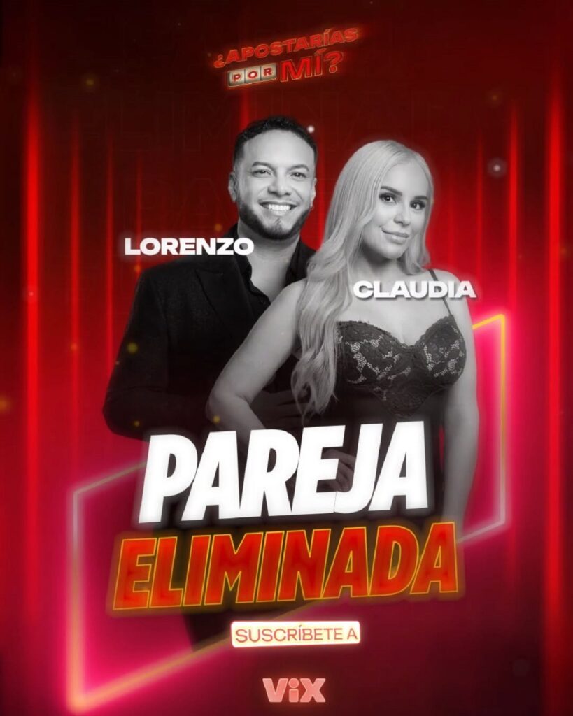 Eliminado de Apostarías por mí domingo 22 de febrero