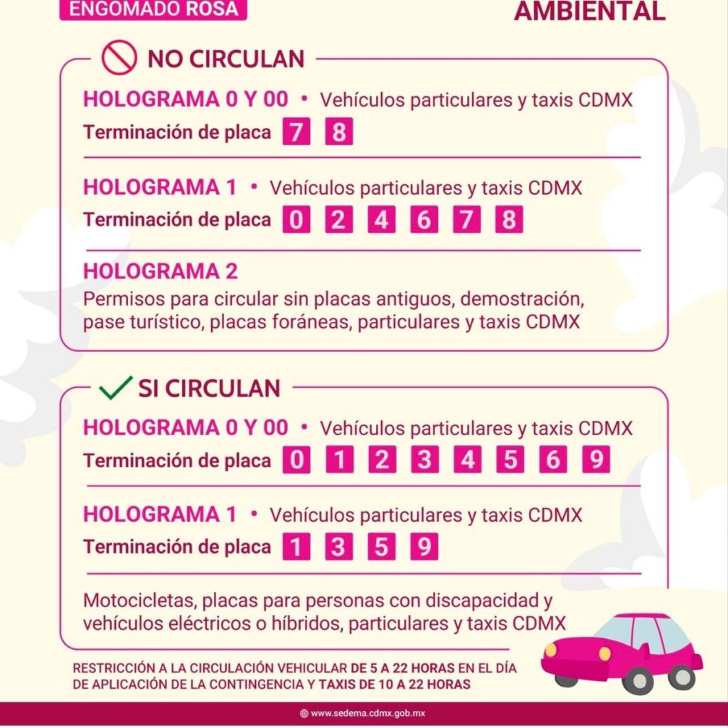 que autos no circulan el 17 de febrero