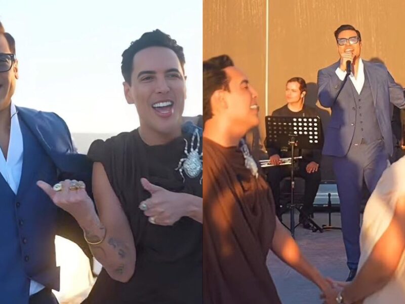 Carlos Rivera aparece cantando en la boda de Un Tal Fredo