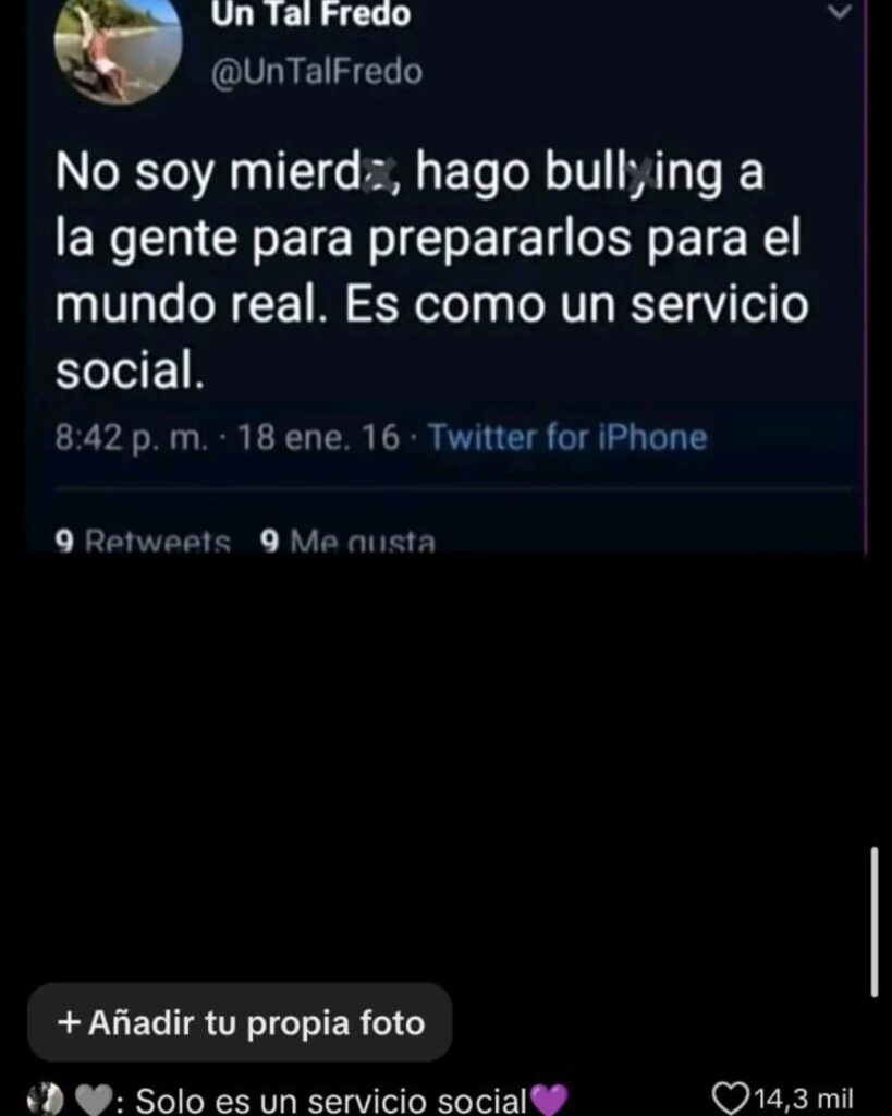 Tunden a Un Tal Fredo con polémico post de 2016