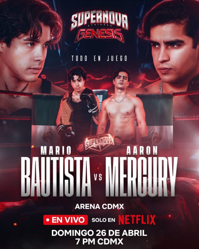 Mario Bautista y Aaron Mercury pelearan sin careta y apuestan tatuaje en Supernova strikers 2026