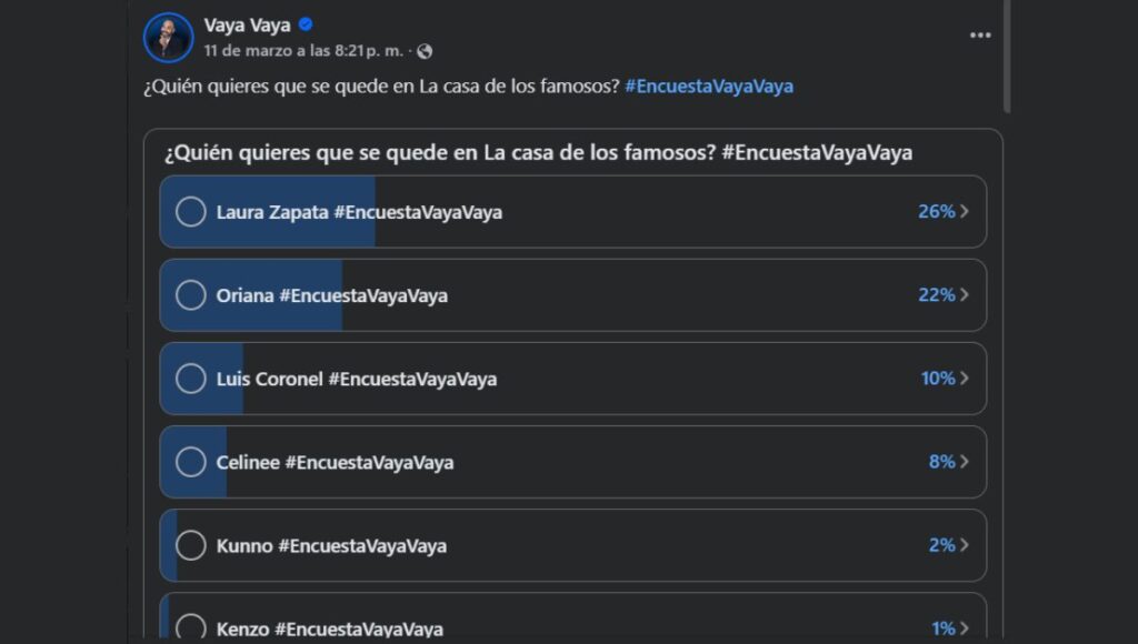votaciones de la casa de los famosos 2026 hoy 13 de marzo 2026