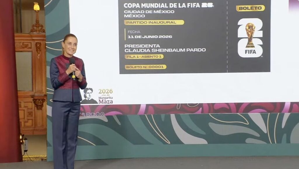 claudia sheinbaum concurso boleto del mundial 2026
