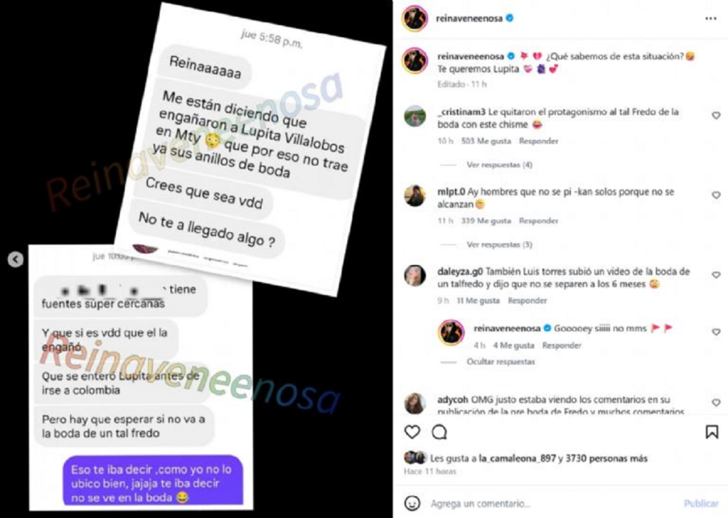 pruebas infidelidad a Lupita Villalobos