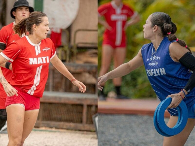 mati se dejaba vencer por evelyn en exatlon