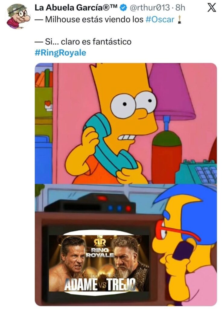 Memes del Ring Royale 2026 y los Premios Oscar