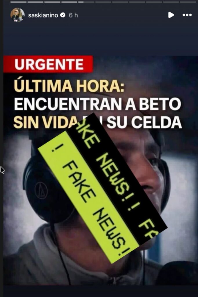 saskia niño de rivera desmiente muerte de beto