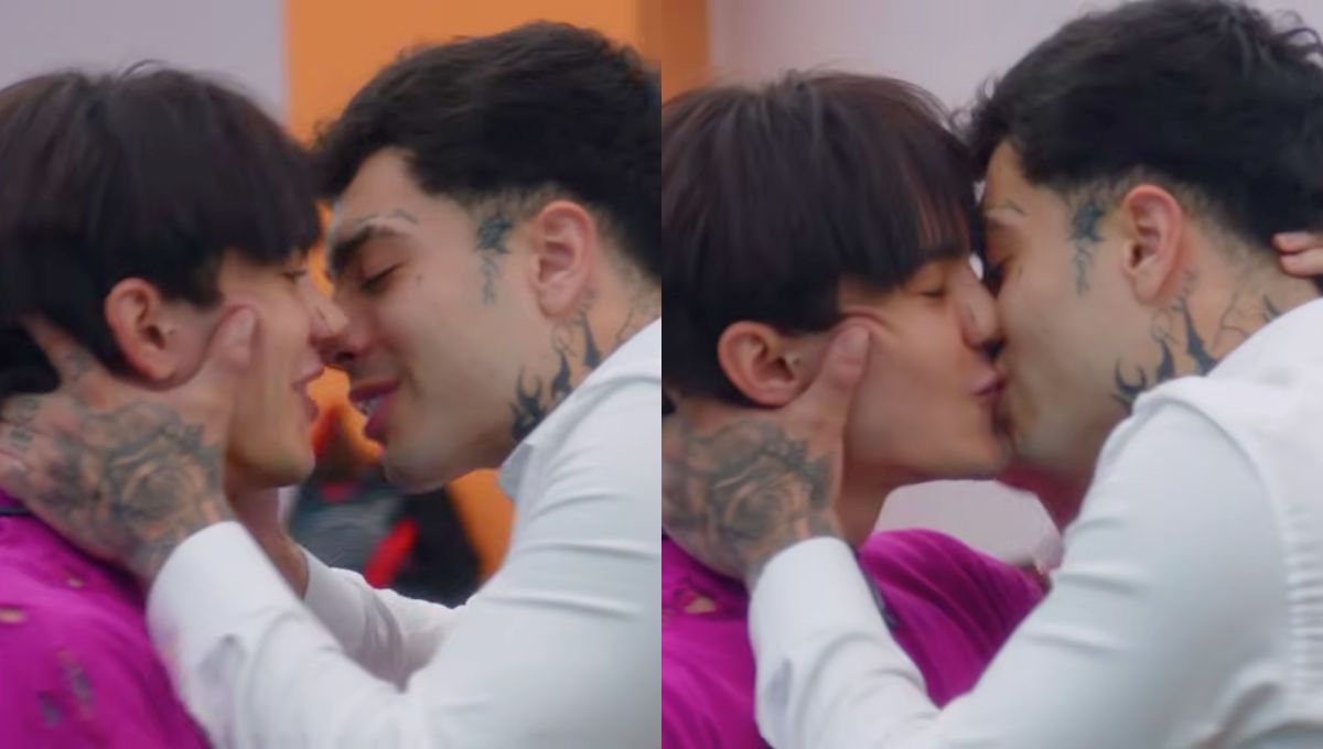 Carlos y Naim se dan beso apasionado en La Mansión VIP