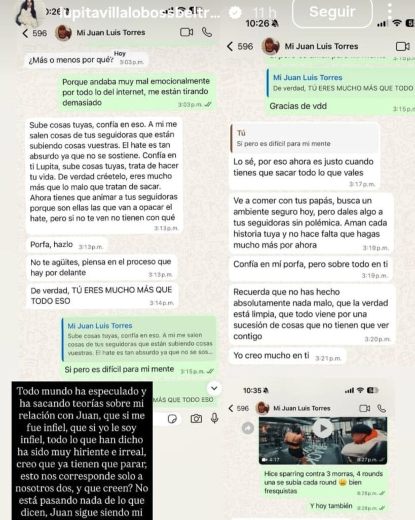 Lupita Villalobos envía audio a fans y comparte mensajes con su esposo