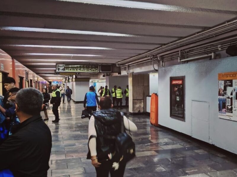 Caída de personas en escaleras eléctricas Línea 3 del Metro