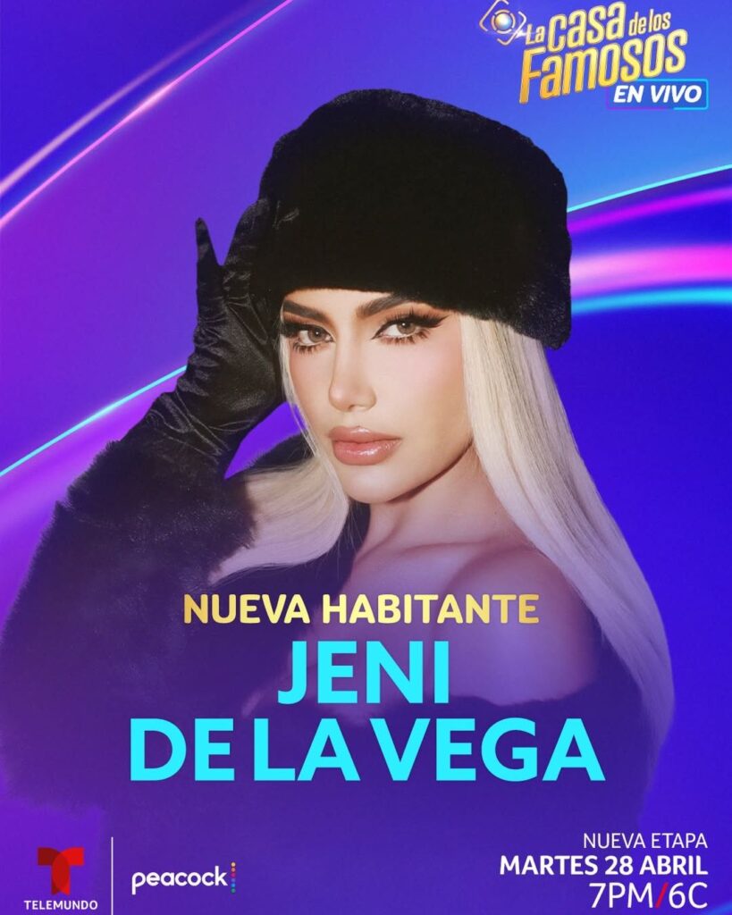 Edad estatura y ex novios de Jeni de la Vega de La Mansión VIP