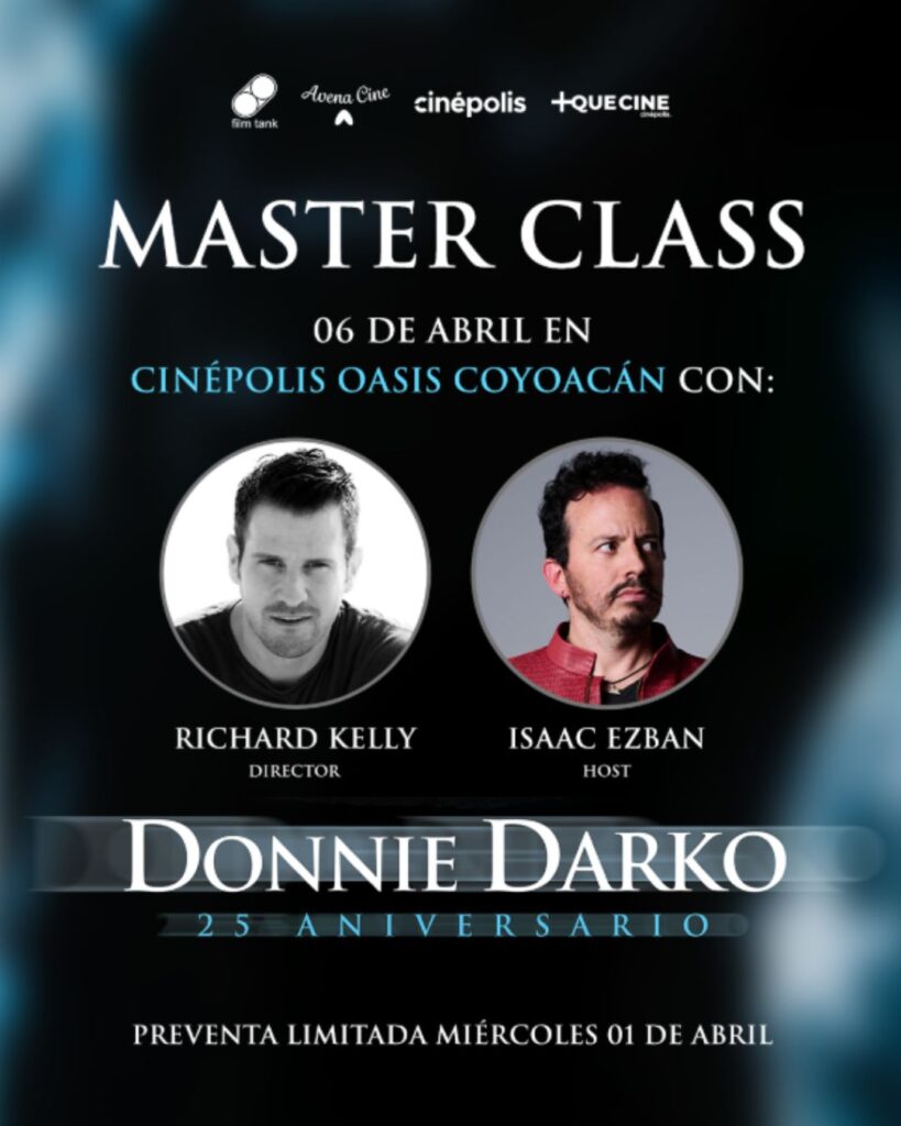 masterclass de Richard Kelly en Cinépolis