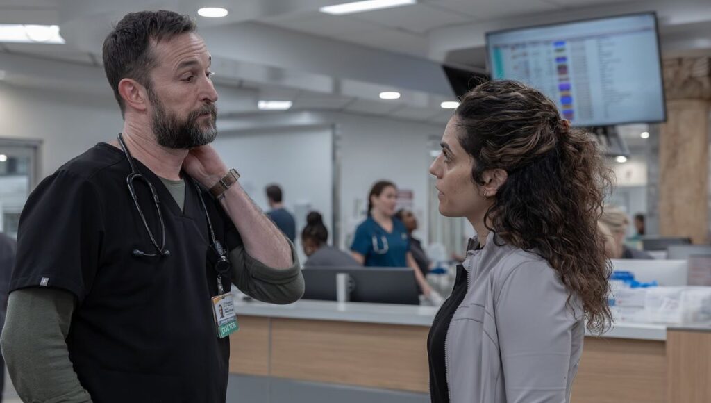 qué enfermedad tiene la doctora Al Hashimi en The Pitt 2