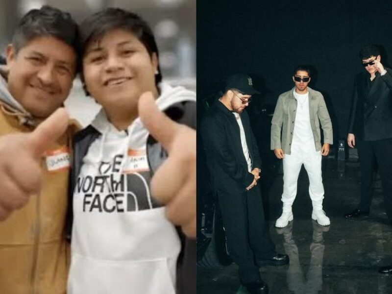 banda da regalo al hijo de juan mientras esta en el reto de mr beast