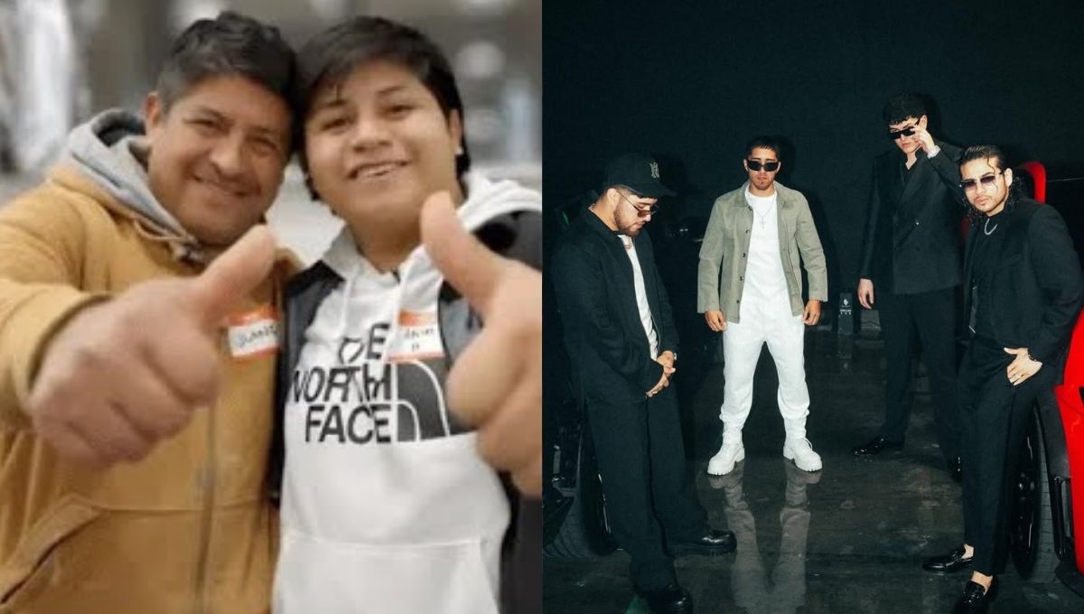 banda da regalo al hijo de juan mientras esta en el reto de mr beast