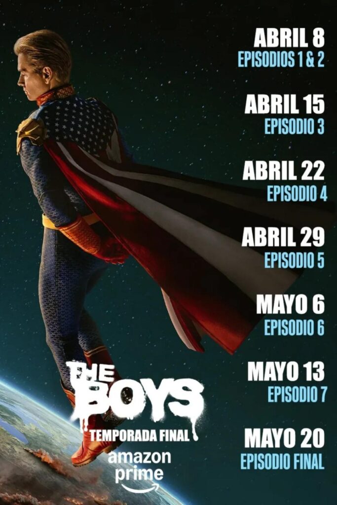 fechas y horarios de capitulos de the boys 5