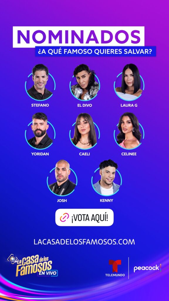 La Casa de los Famosos votaciones hoy jueves 16 de abril