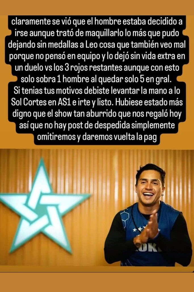 razon de la eliminacion de koke guerrero de exatlon