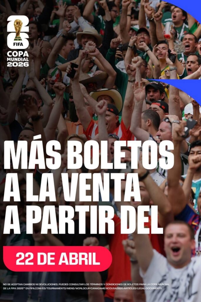 venta de boletos de ultima hora mundial 2026 fifa