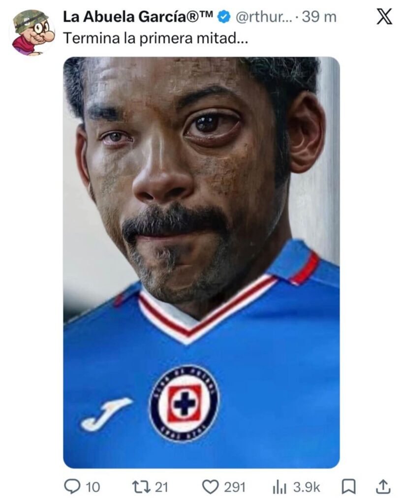 Memes estrés Cruz Azul partido