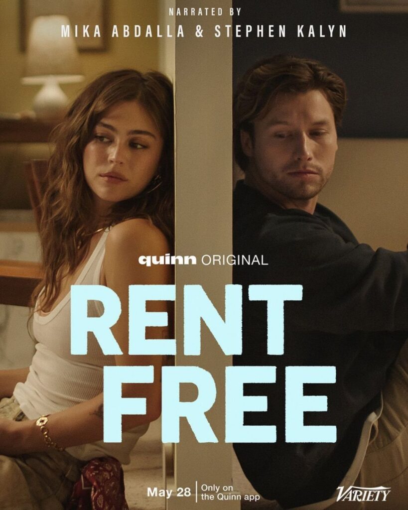 Mika Abdalla y Stephen Kalyn en Free Rent, la serie audio romance de Quinn