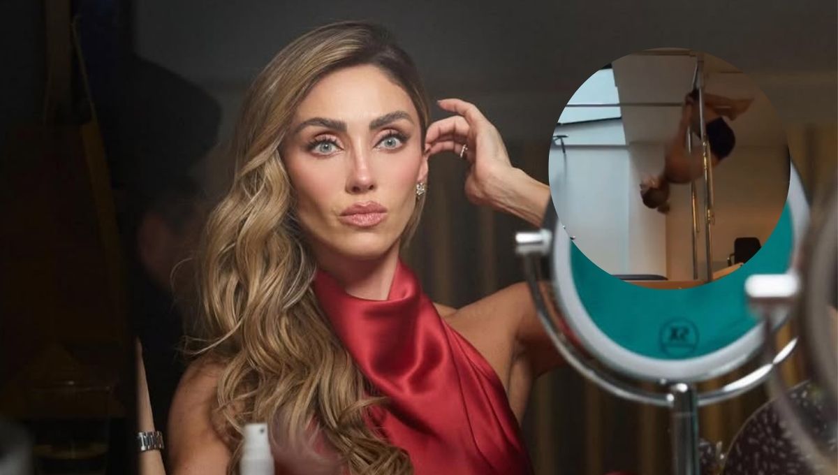 Anahí sufre caída en pilates