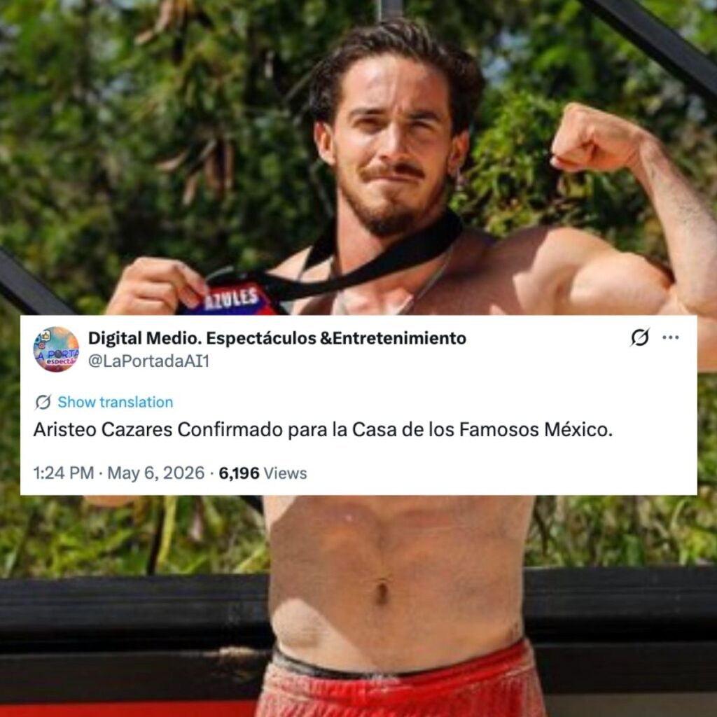 aristeo cazares en la casa de los famosos mexico